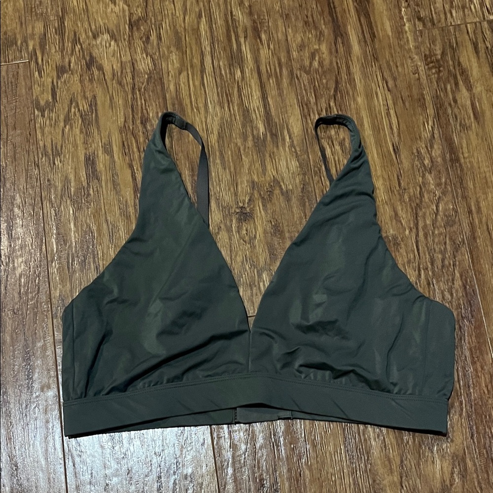 Women’s Joyspun Plunge Bralette - Olive Green